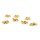 Anhänger Kleeblatt 16 mm Antik Goldfarben 20 Stück