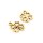 Anhänger Kleeblatt 16 mm Antik Goldfarben 20 Stück