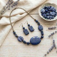 Edelstein Mix Ocean Blue - Lapis Lazuli, Sodalith &...