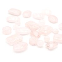 Rosenquarz Perlen Set Mystery Mix - 50g Naturstein Mischung