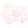 Rosenquarz Perlen Set Mystery Mix - 50g Naturstein Mischung