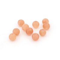 runde Sonnenstein Perlen 5 mm Grade AAA Orange 10 Stück
