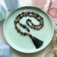 Indischer Achat Perlen-Mix - Bunte Edelstein-Mischung...