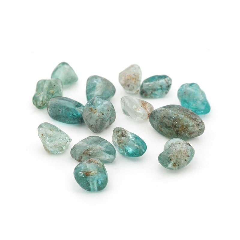 Aquamarin Nuggets ca. 6-9 mm mit 1 mm Loch - 5g Packung