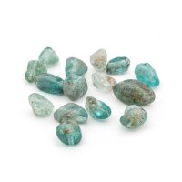 Aquamarin Nuggets ca. 6-9 mm mit 1 mm Loch - 5g Packung