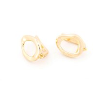 Klappbrisuren aus Messing 18k vergoldet 17 x 12 mm mit...