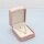 Edle Schmuckbox Rosa Kunstleder 8x7x4 cm mit Samt-Inlay und Kronen-Applikation