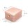 Edle Schmuckbox Rosa Kunstleder 8x7x4 cm mit Samt-Inlay und Kronen-Applikation