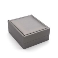 Edle Schmuckschachtel 8,5 x 7,5 x 3,5 cm in Grau mit...