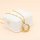Mond Einleger beidseitig 12 mm goldfarben für Glasmedaillons & Floating Charms, 8 Stück