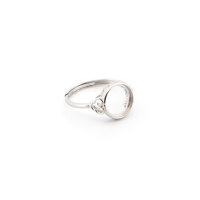 Ringrohling verstellbar aus 925 Sterling Silber mit 9,2mm...