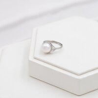 Ringrohling verstellbar aus 925 Sterling Silber mit 9,2mm...