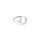 Ringrohling verstellbar aus 925 Sterling Silber mit 9,2mm Fassung Platin beschichtet