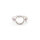 Ring 925 Sterling Silber verstellbar mit 10 mm Fassung und pinkem Zirkonia
