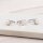 Ringrohling 925 Silber verstellbar mit Zirkonia Krappenfassung 8,5 mm Platin beschichtet