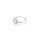 Ringrohling 925 Silber verstellbar mit Zirkonia Krappenfassung 8,5 mm Platin beschichtet