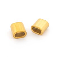 Gravurrohling Röhrenperle aus 304 Edelstahl 10x10 mm...