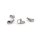 Karabinerverschluss platinfarben 304 Edelstahl 11 mm 4 Stück