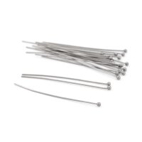 Kugelkopfstifte 50 mm platinfarben 304 Edelstahl 20...