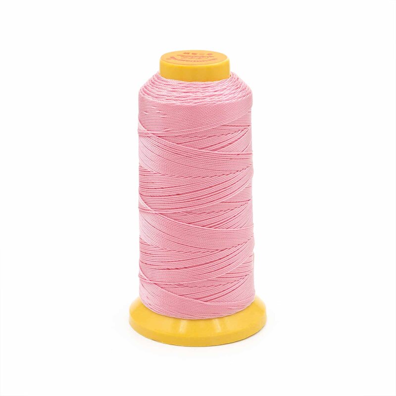 Makramee Garn 0,6 mm in Rosa, 120 m Spule, Seidenoptik