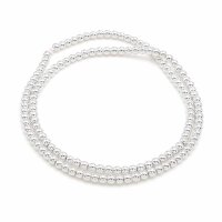 Hämatitperlen in Silberfarben 3 mm AAA Qualität...