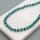 Glasschliffperlen Rondell Petrol 8x6mm facettierte Glasperlen 1 Strang ca. 60 Stück