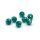 Glasschliffperlen Rondell Petrol 8x6mm facettierte Glasperlen 1 Strang ca. 60 Stück