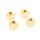 Fassung Messing 18K vergoldet für 12 mm Cabochons mit Öse 4 Stück
