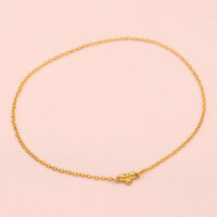 Biene Verbinder Edelstahl IP-beschichtet 18K vergoldet...