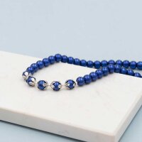 Hämatitperlen 2 mm in Silberfarben beschichtet, AAA...