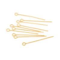 Ösenstifte 304 Edelstahl 40mm Gold ionenbeschichtet...