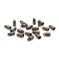 Endkappen Messing antik Bronze für 3 mm bis 3,5 mm...