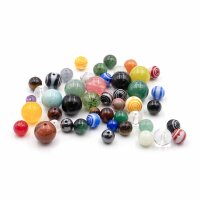 Mystery Bag bunte Edelsteine & Lampworkperlen Mix...