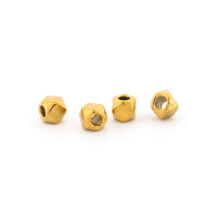 Zwischenperlen Polygon 4 mm Edelstahl 18K...