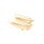 Ösenstifte 304 Edelstahl 30 mm 18k Gold ionenbeschichtet - 10 Stück