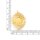 Fassung Spirale 304 Edelstahl 12 mm Cabochons mit 18 K Ionenbeschichtung