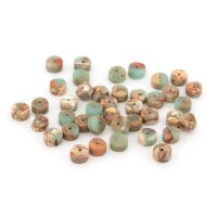 Jaspis Heishi Perlen Naturtöne 6 mm 40 Stück