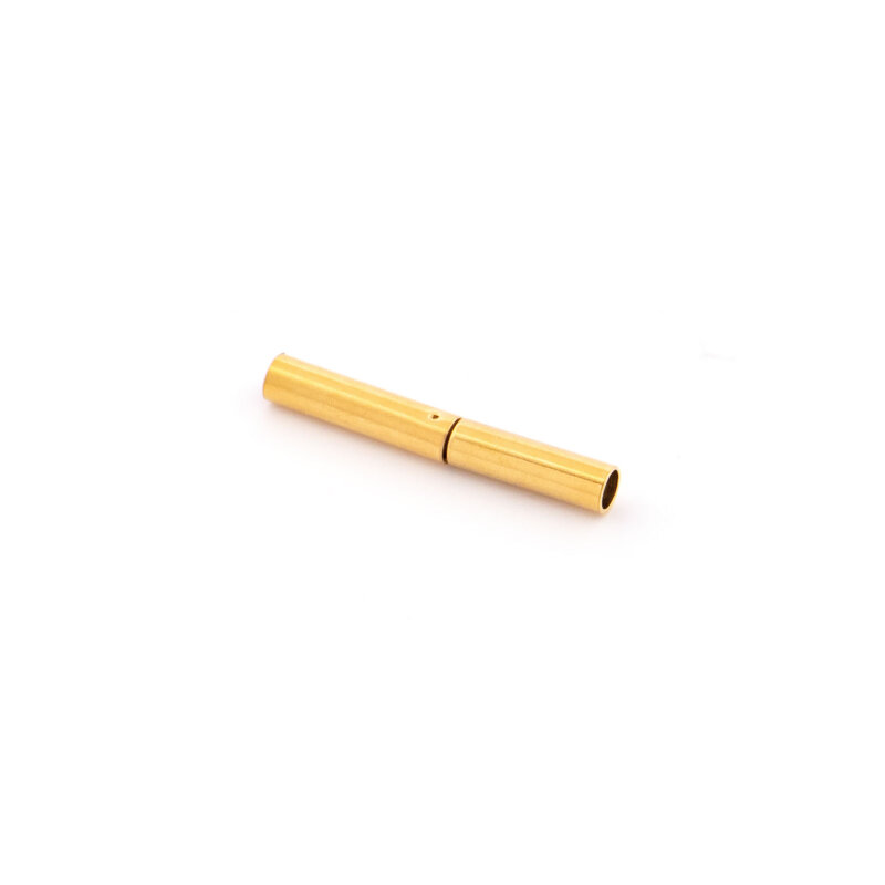 Bajonettverschluss aus 304 Edelstahl mit PVD-Goldbeschichtung, 20x3 mm, für 2 mm Bänder