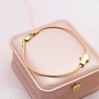 Endkappen 304 Edelstahl 18K IP vergoldet 7,5x3mm für...