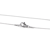 Schlangenkette Halskette 304 Edelstahl 40cm Platinfarben