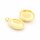 Medaillon oval Messing 26,5 x 21 mm mit Emaille, 18K Goldbeschichtung, 1 Stück