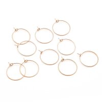 Creolen aus 316 Edelstahl 20 mm Roségold...
