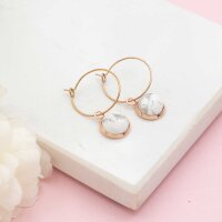 Creolen aus 316 Edelstahl 20 mm Roségold...