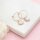 Creolen aus 316 Edelstahl 20 mm Roségold IP-beschichtet 10 Stück
