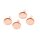 Edelstahl-Fassungen für 10 mm Cabochons in Roségold 4 Stück