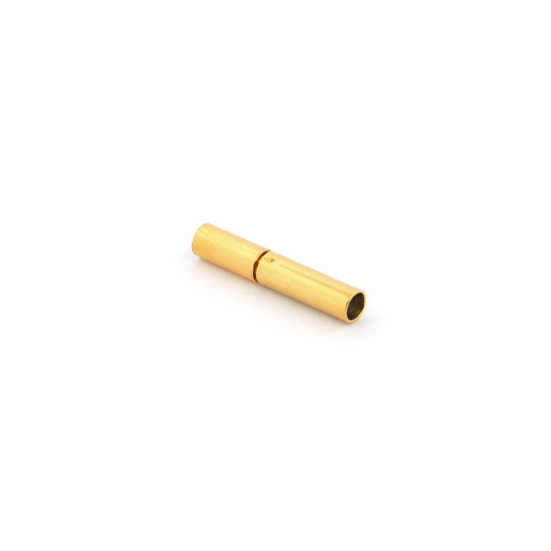 Bajonettverschluss Edelstahl 304, PVD Gold beschichtet, für Bänder bis 2,5 mm