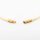 Bajonettverschluss Edelstahl 304, PVD Gold beschichtet, für Bänder bis 2,5 mm