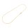 Schlangenkette 304 Edelstahl 18K gold ionenplattiert 45 cm
