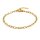 Paperclip Armband 304 Edelstahl IP Gold 16 cm plus 2,5 cm Verlängerung
