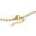 Paperclip Armband 304 Edelstahl IP Gold 16 cm plus 2,5 cm Verlängerung